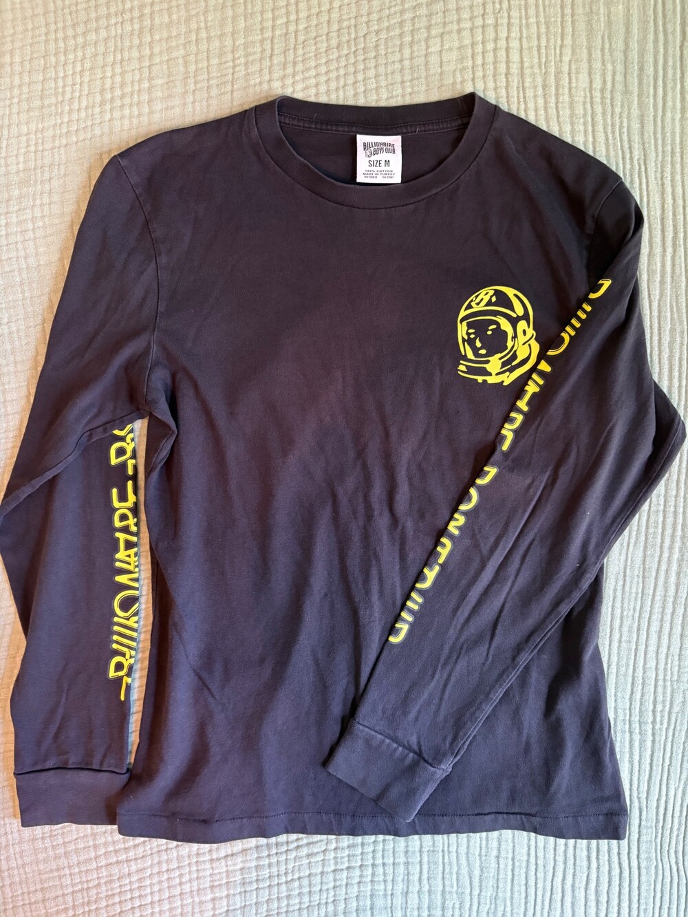 Billionaire Boys Club BBC Astronaut Long Sleeve Shirt Men’s M Black Graphic